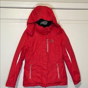 Women’s Gerry Bright Coral Double Layer Ski Jacket with Detachable Hood & Shell